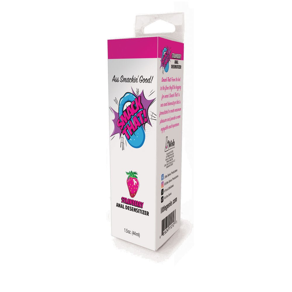 Smack That! Anal Desensitiser - Strawberry - Strawberry Flavoured Anal Desensitiser - 44 ml Tube - Mr and Mrs D's