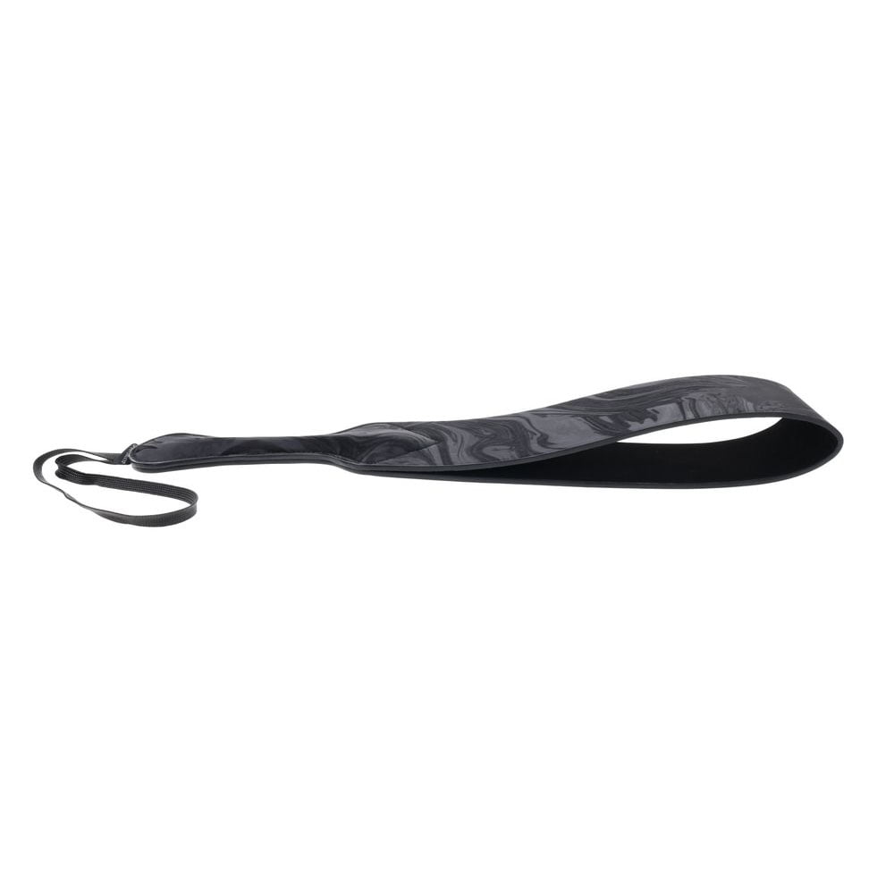 SPORTSHEETS Velvet Noir Loop Paddle - Black 42 cm Paddle - Mr and Mrs D's