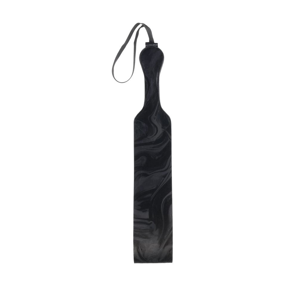 SPORTSHEETS Velvet Noir Loop Paddle - Black 42 cm Paddle - Mr and Mrs D's