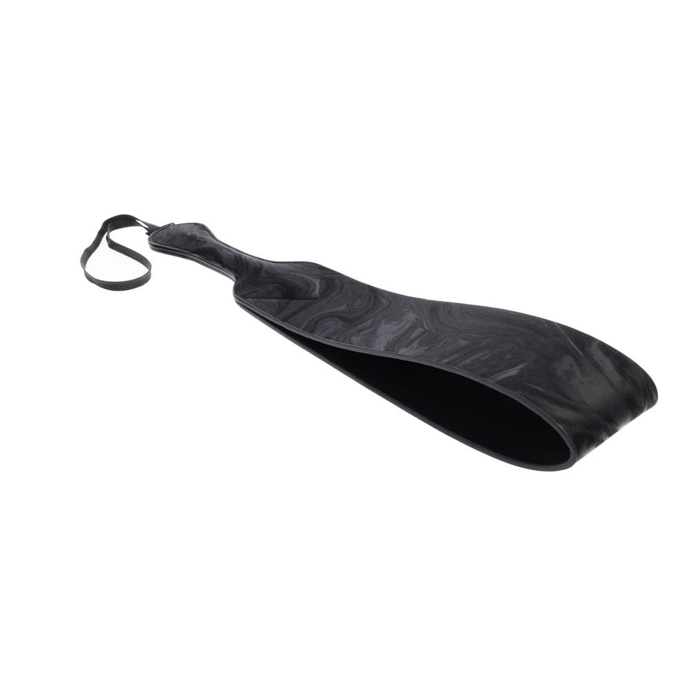 SPORTSHEETS Velvet Noir Loop Paddle - Black 42 cm Paddle - Mr and Mrs D's