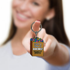 Super Fun Key Chain - Suck A Bag - Novelty Keychain - NOVELTIES - Mr and Mrs D's