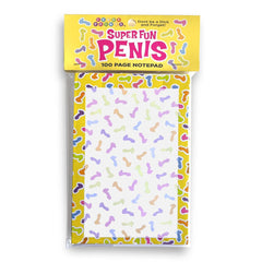 Super Fun Penis Notepad - Novelty Notepad - 100 Pages - Mr and Mrs D's