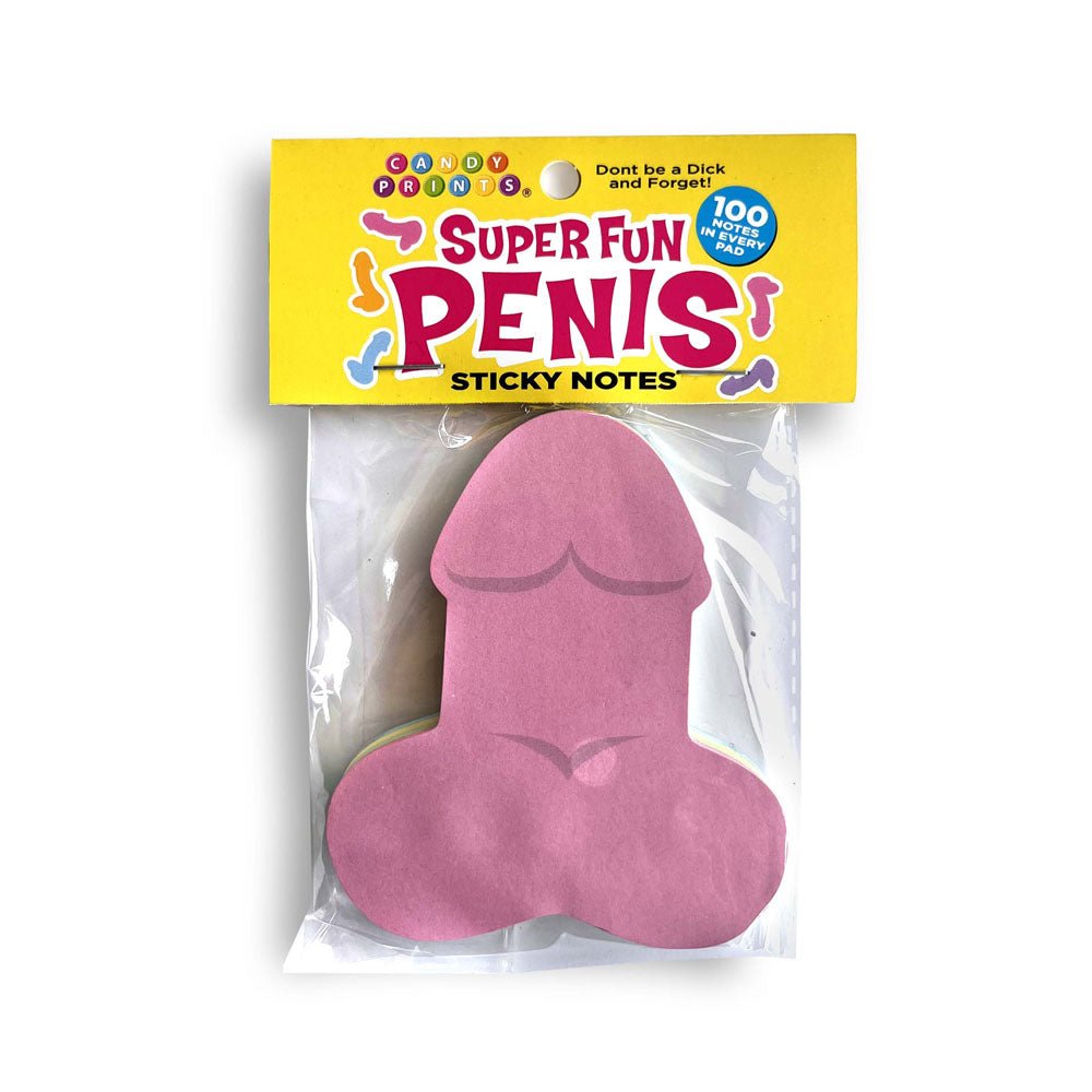 Super Fun Penis Sticky Notes - Multi Coloured Novelty Sticky Notes - 100 Pack - Mr and Mrs D's