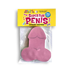 Super Fun Penis Sticky Notes - Multi Coloured Novelty Sticky Notes - 100 Pack - Mr and Mrs D's