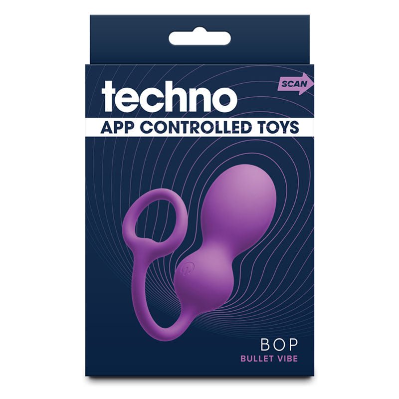 Techno - Bop - Purple USB Rechargeable Vibrating Kegel Exerciser with App Contol - KEGEL TOYS - Mr and Mrs D's