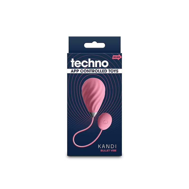 Techno - Kandi - Pink USB Rechargeable Vibrating Egg with App Control - BULLETS & EGGS - Mr and Mrs D's