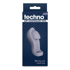 Techno Molly - Finger Stimulator/Vibrator with App Control Grey USB Rechargeable - STIMULATORS - Mr and Mrs D's