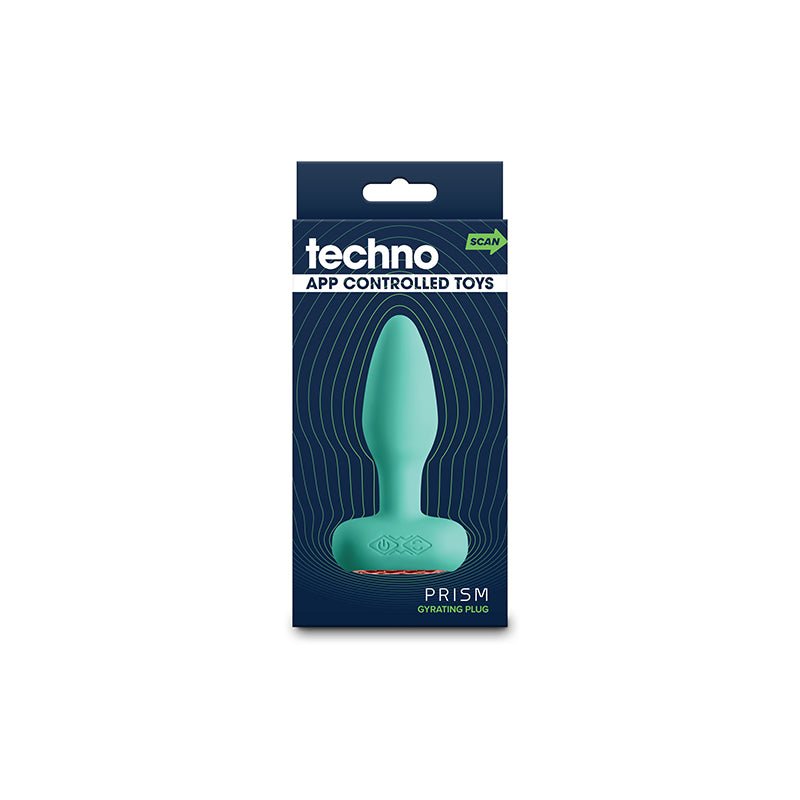 Techno - Prism - Teal 10.9 cm USB Rechargeable Butt Plug with App Control - ANAL TOYS - Mr and Mrs D's