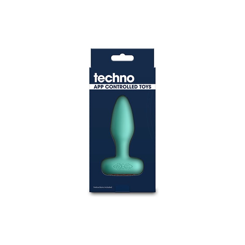Techno - Prism - Teal 10.9 cm USB Rechargeable Butt Plug with App Control - ANAL TOYS - Mr and Mrs D's