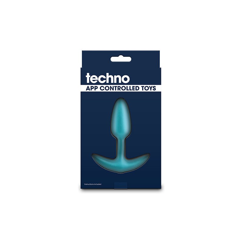 Techno - Trance - Blue 10.9 cm USB Rechargeable Butt Plug with App Control - ANAL TOYS - Mr and Mrs D's