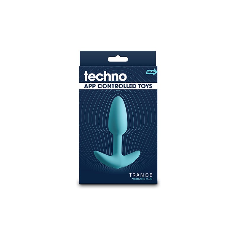 Techno - Trance - Blue 10.9 cm USB Rechargeable Butt Plug with App Control - ANAL TOYS - Mr and Mrs D's