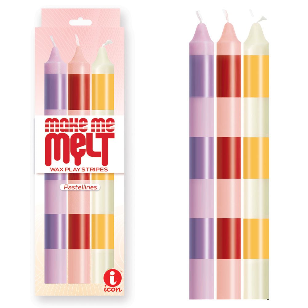 The 9's Make Me Melt Drip Candle 3 - Pk - Pastellines - Pastel Coloured Drip Candles - 3 Pack - CANDLES - Mr and Mrs D's