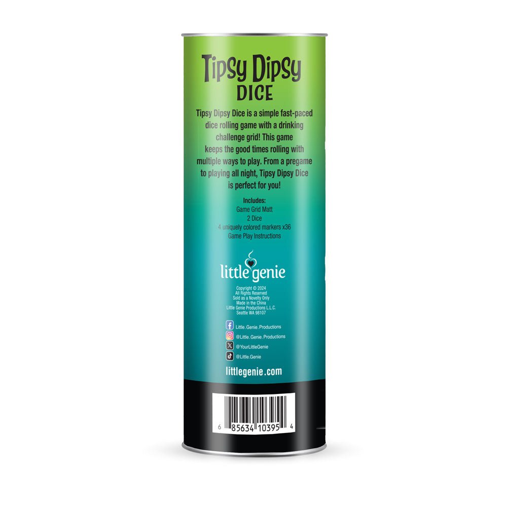 Tipsy Dipsy Dice - Drinking Game for Parties - Mr and Mrs D's