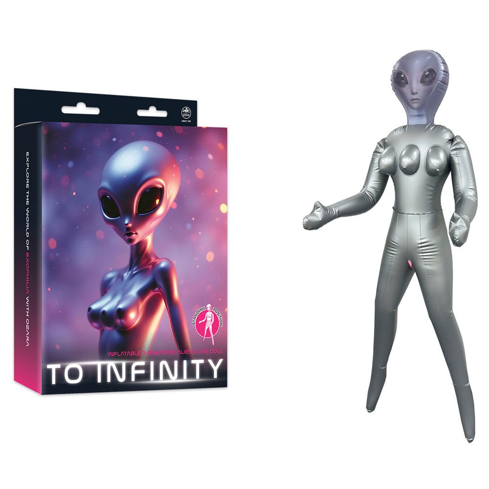 To Infinity - Green Inflatable Squatting Alien Love Doll - DOLLS - Mr and Mrs D's