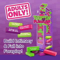 Tower of Pleasure - Couples Tumbling Tower Game Adult Jenga - GAMES - Mr and Mrs D's