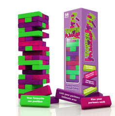 Tower of Pleasure - Couples Tumbling Tower Game Adult Jenga - GAMES - Mr and Mrs D's