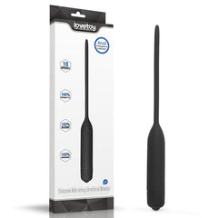 Ultimate Silicone Vibrating Urethral Dilator - Black Vibrating Urethral Sound - Mr and Mrs D's