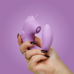 Unihorn - C Horse - Marina Lilac - Lilac USB Rechargeable Dual Unicorn Vibrator - Mr and Mrs D's