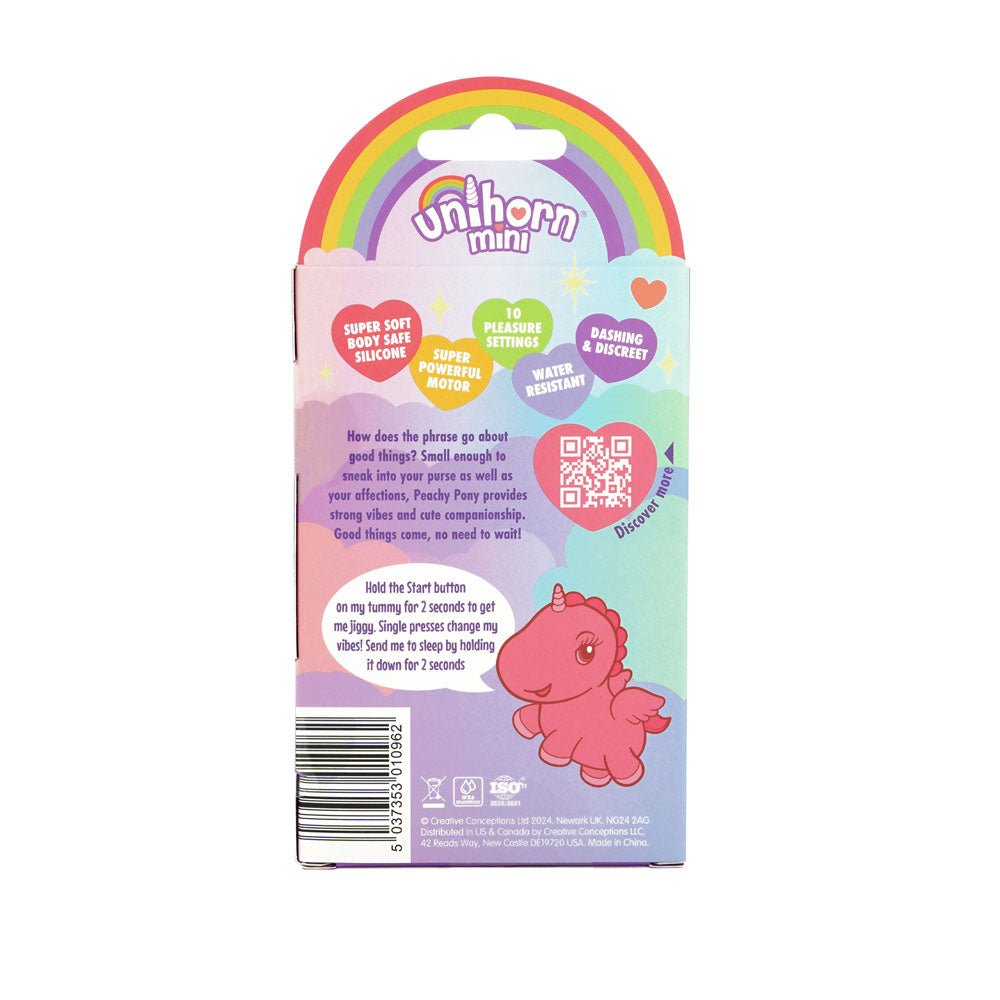 Unihorn Mini - Peachy Pony - Peach Stimulator Vibrator - STIMULATORS - Mr and Mrs D's