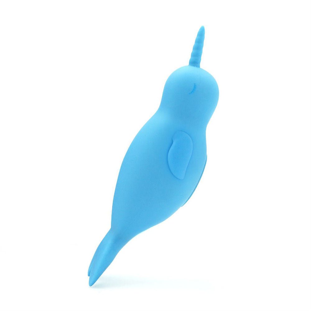 Unihorn of the Sea - Neigh Mo - The Narwhal - Blue USB Rechargeable Dual Motor Stimulator - Mr and Mrs D's
