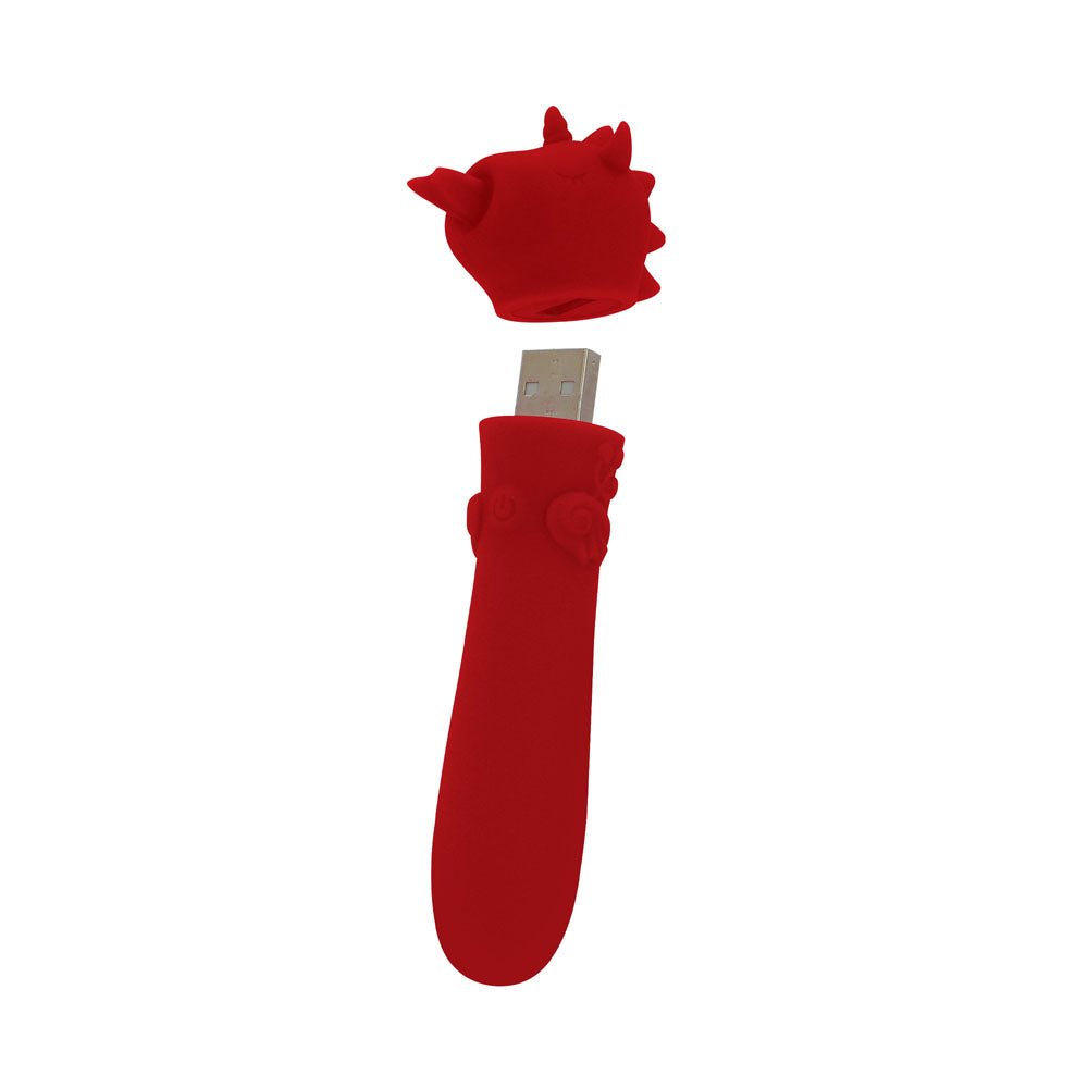 Unihorn - USB Bullet - Blaze Diablo - Red USB Rechargeable Vibrating Bullet - BULLETS & EGGS - Mr and Mrs D's
