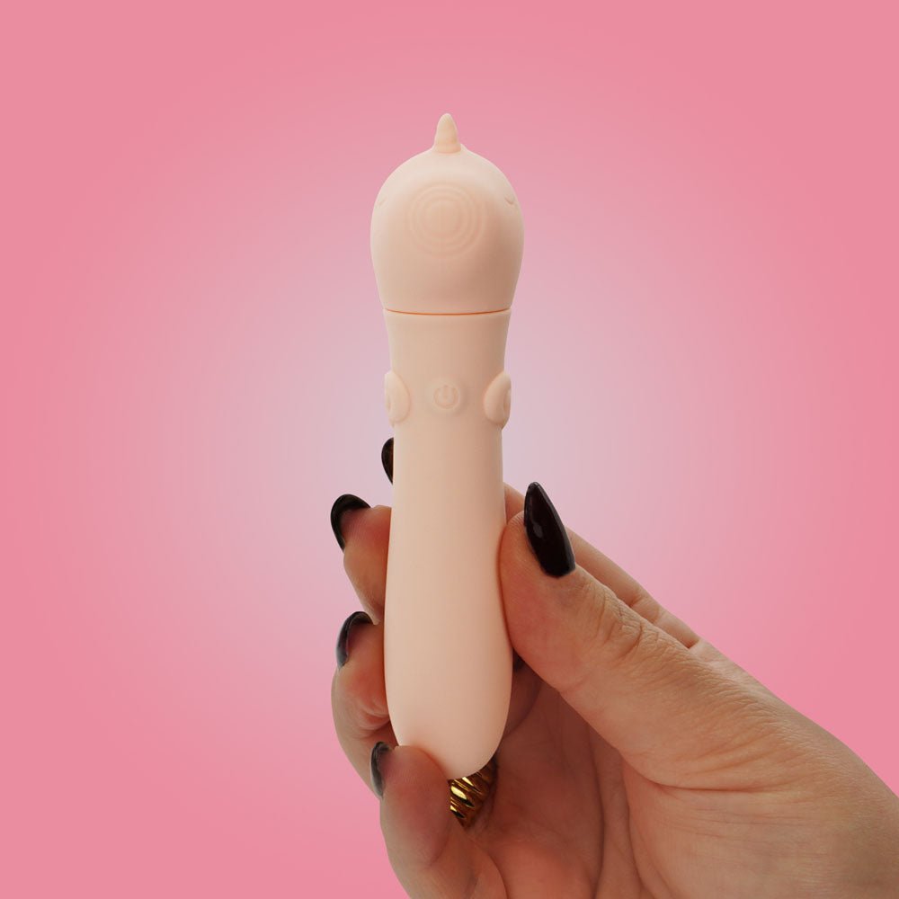 Unihorn - USB Bullet - Heart Throb - Coral USB Rechargeable Vibrating Bullet - BULLETS & EGGS - Mr and Mrs D's