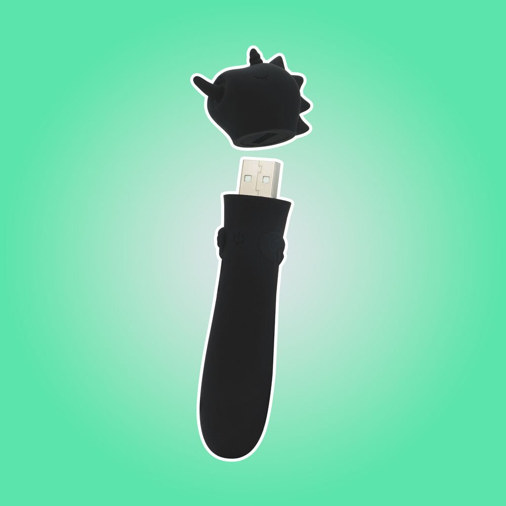 Unihorn - USB Bullet - Wild Spirit - Black USB Rechargeable Vibrating Bullet - BULLETS & EGGS - Mr and Mrs D's