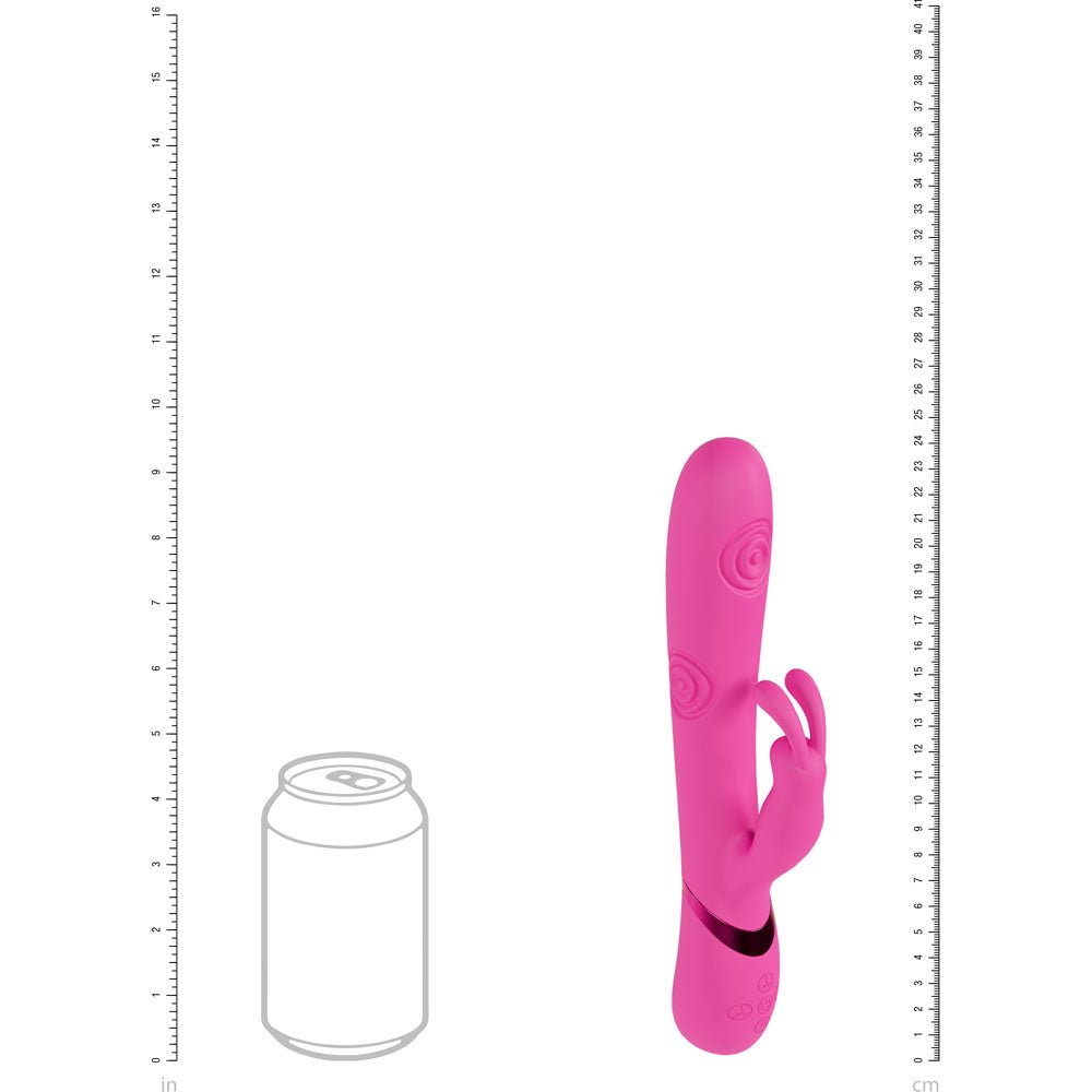 VIVE Mimi - Pink - Pink 25 cm USB Rechargeable Vibrating & Tapping Rabbit Vibrator - Mr and Mrs D's