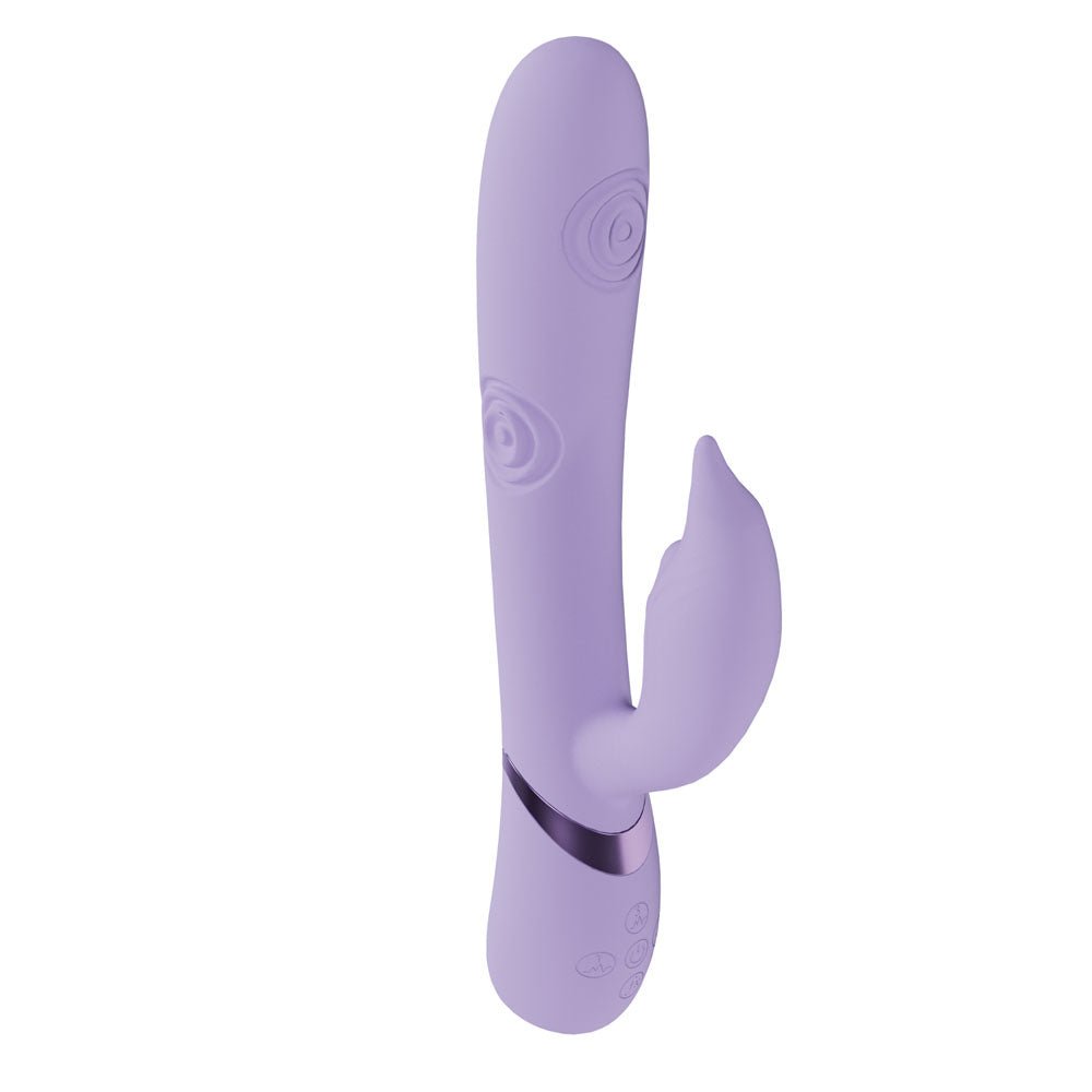 VIVE Pallina - Purple - Purple 25 cm USB Rechargeable Tapping Rabbit Vibrator - Mr and Mrs D's