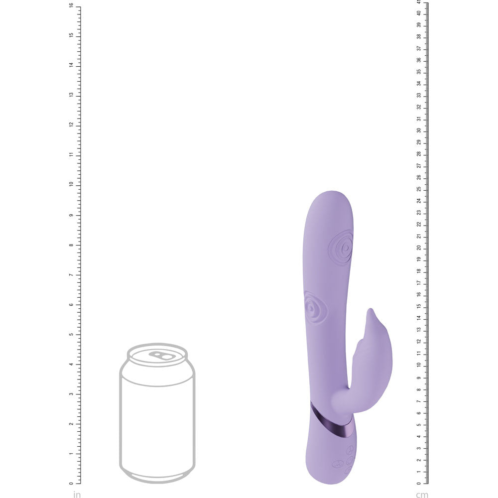 VIVE Pallina - Purple - Purple 25 cm USB Rechargeable Tapping Rabbit Vibrator - Mr and Mrs D's