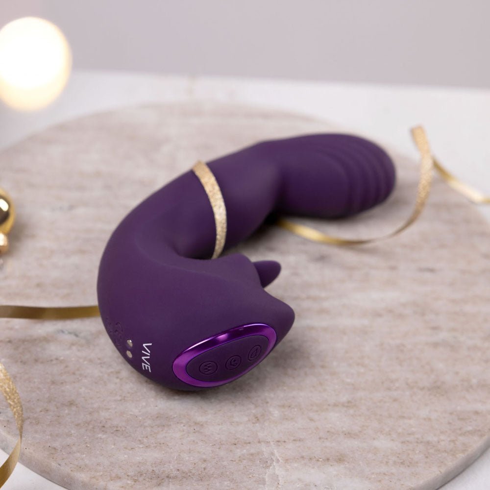 VIVE Yumi Triple Action G - Spot Vibrator - Purple LP - VIBRATORS - Mr and Mrs D's