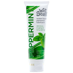 Wet Stuff Peppermint Flavoured Water Based Lubricant - 100 gram Tube - Mr and Mrs D's