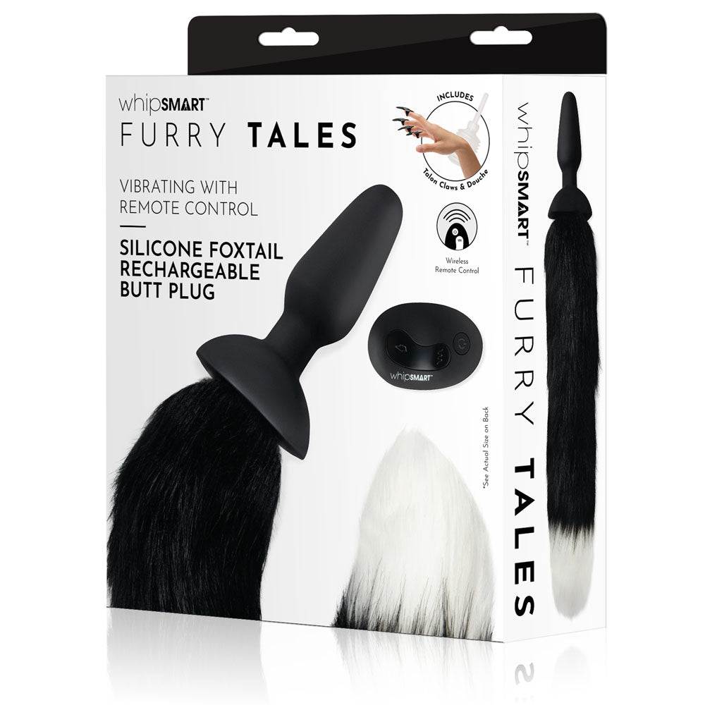 WhipSmart Furry Tales Silicone Foxtail Rechargeable Butt Plug - Mr and Mrs D's