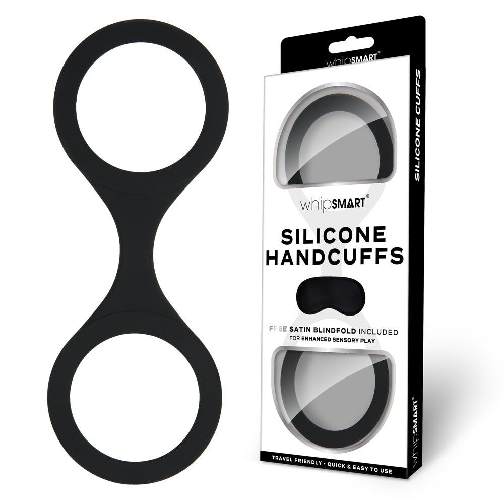WhipSmart Silicone Handcuffs - Black - Mr and Mrs D's
