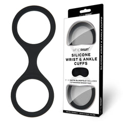 WhipSmart Silicone Wrist & Ankle Cuffs - Black - Mr and Mrs D's