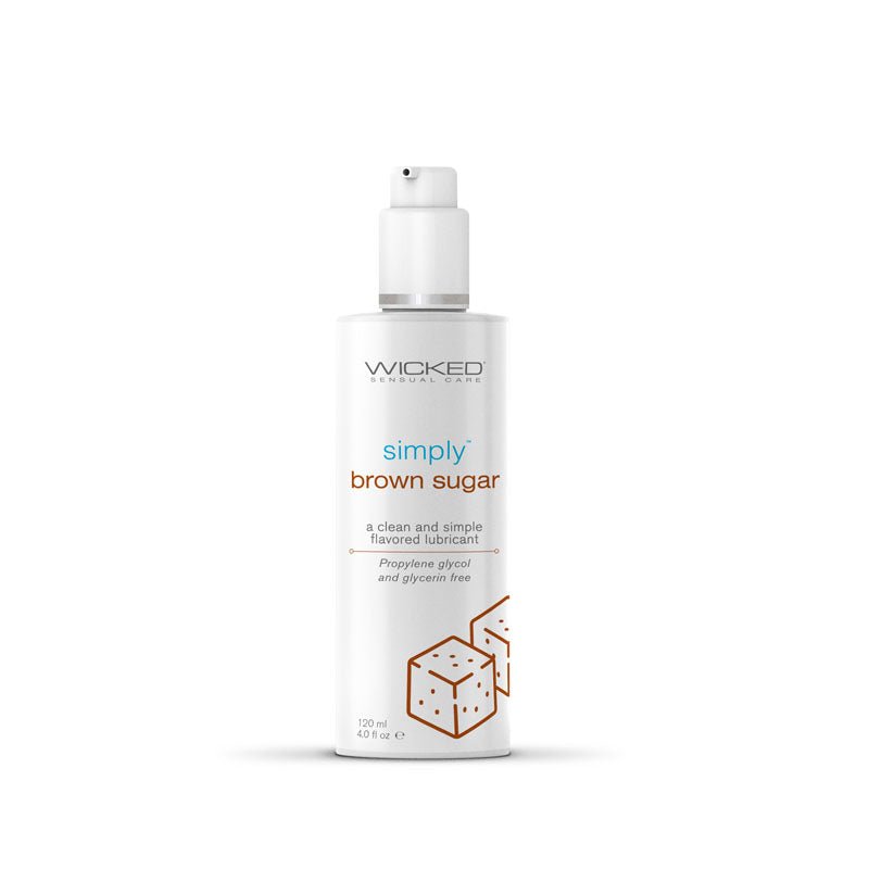 Wicked Simply Aqua Brown Sugar Lubricant LP - Mr and Mrs D's