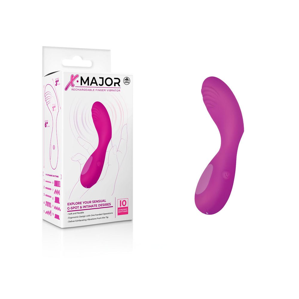 X Major Finger Vibe - Pink G - Spot Vibrator - Mr and Mrs D's