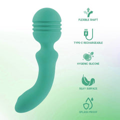 Xciter - Teal - Teal 16.5 cm USB Rechargeable Massage Wand - VIBRATORS - Mr and Mrs D's
