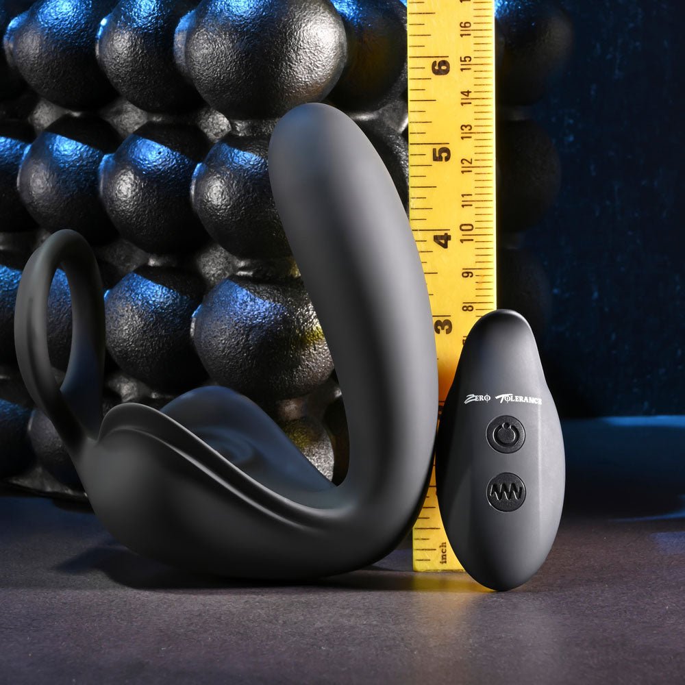 Zero Tolerance BALLIN OUT Prostate Massager with Cock Ring and Wireless Remote - Black USB Rechargeable - ANAL TOYS - Mr and Mrs D's