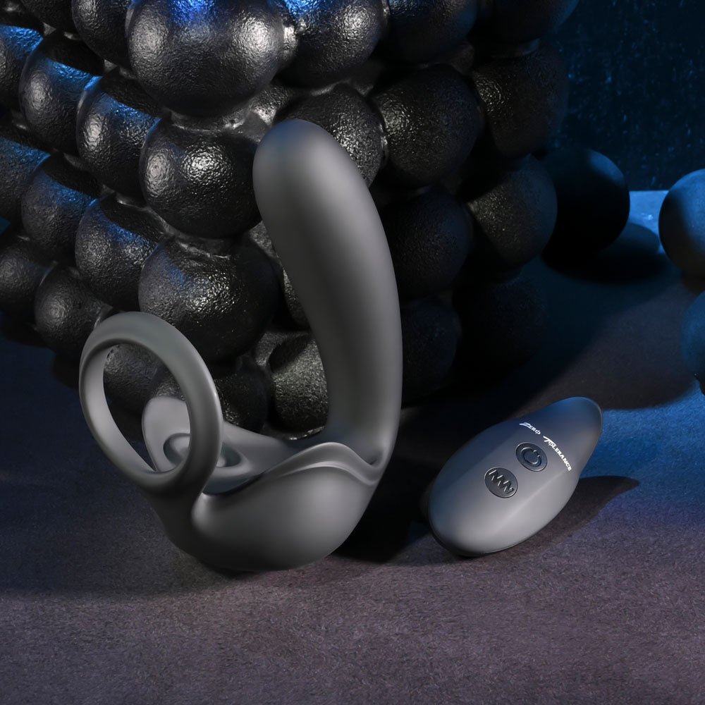 Zero Tolerance BALLIN OUT Prostate Massager with Cock Ring and Wireless Remote - Black USB Rechargeable - ANAL TOYS - Mr and Mrs D's