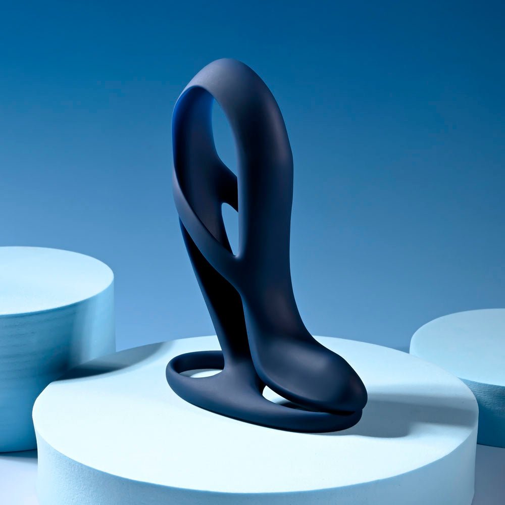 Zero Tolerance BIG TIME - Navy Blue USB Rechargeable Vibrating Penis Sleeve with Wireless Remote - Mr and Mrs D's