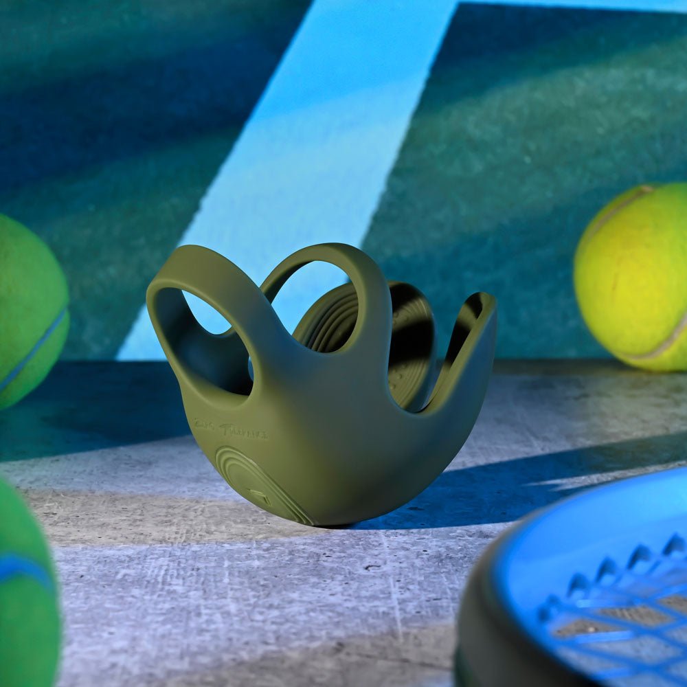 Zero Tolerance NUTTY BUDDY - Olive Green USB Rechargeable Vibrating Cock & Balls Ring - COCK RINGS - Mr and Mrs D's