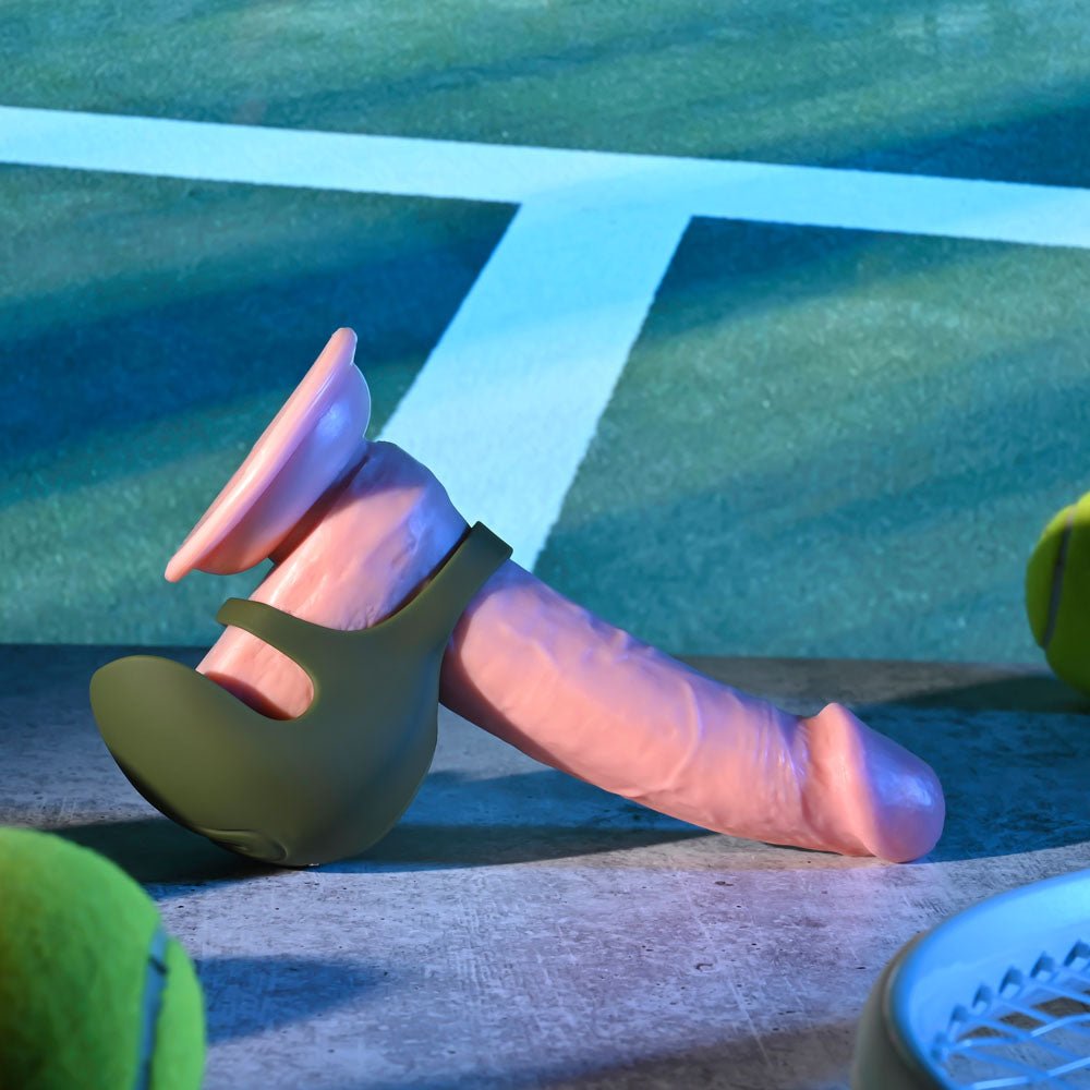 Zero Tolerance NUTTY BUDDY - Olive Green USB Rechargeable Vibrating Cock & Balls Ring - COCK RINGS - Mr and Mrs D's