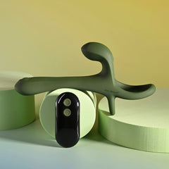Zero Tolerance STRAP, TAP & GO - Green USB Rechargeable Vibrating & Tapping Penis Sleeve with Wireless Remote - Mr and Mrs D's