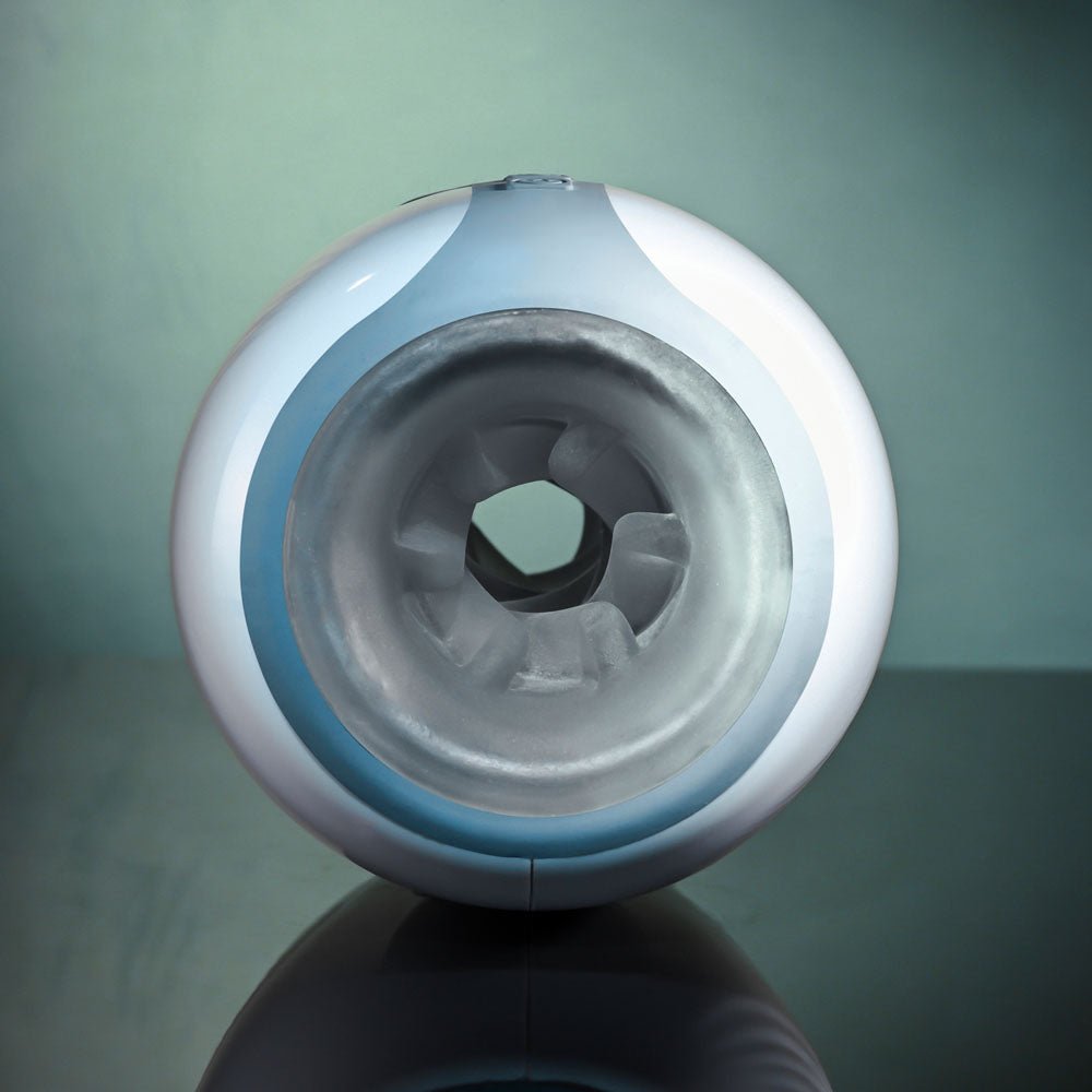 Zero Tolerance TOUCHDOWN - White 15 cm USB Rechargeable Vibrating & Tightening Stroker - Mr and Mrs D's