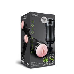 Zolo Solo Flesh - Flesh Vagina Stroker Masturbator with Suction Base - MASTURBATORS - Mr and Mrs D's