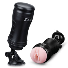 Zolo Solo Flesh - Flesh Vagina Stroker Masturbator with Suction Base - MASTURBATORS - Mr and Mrs D's