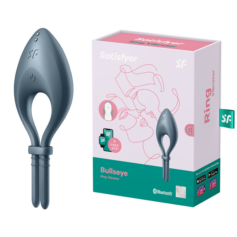 Satisfyer Bullseye - Navy Vibrating Cock Ring