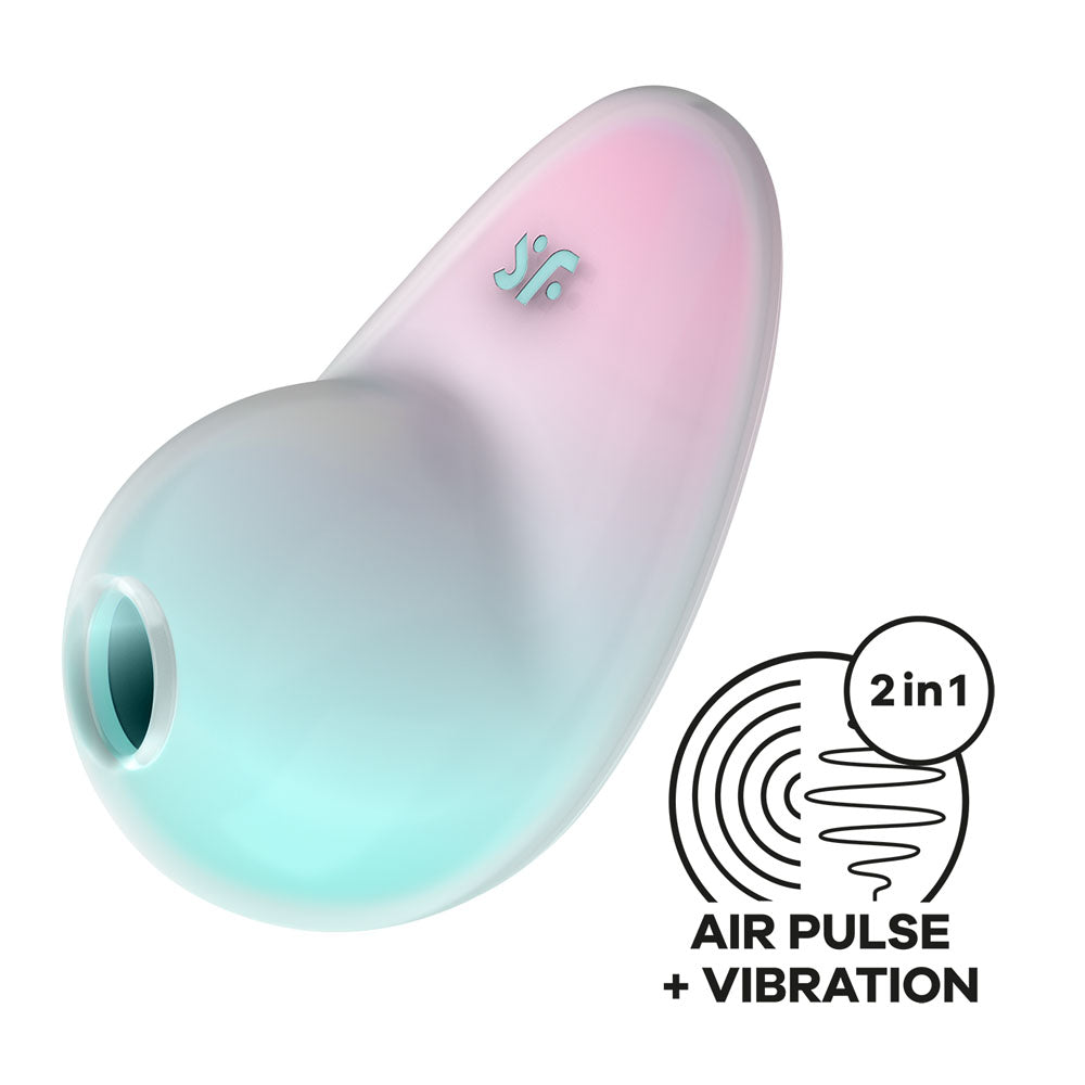 Satisfyer Pixie Dust Clitoral Stimulator - Mint/Pink