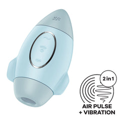 Satisfyer Mission Control Clitoris Stimulator Vibrator - Blue